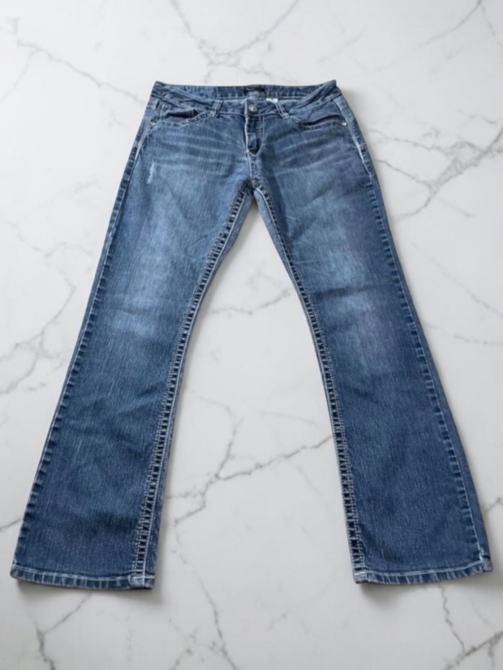 Supplies Medium Wash Stretch Boot Cut Jeans